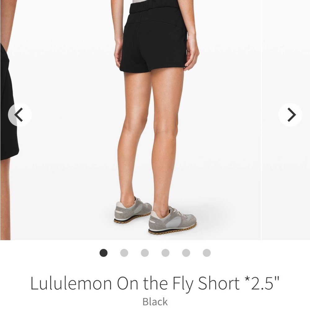 Lululemon On The Fly Shorts Black Size 6